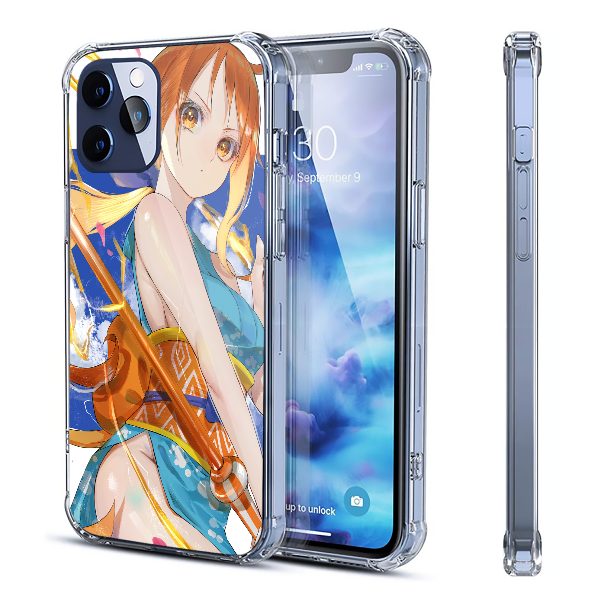 （画像用） ワンピース ONE PIECE 【iPhone 12シリーズ対応】透明スマホケース（クリアソフトケース）